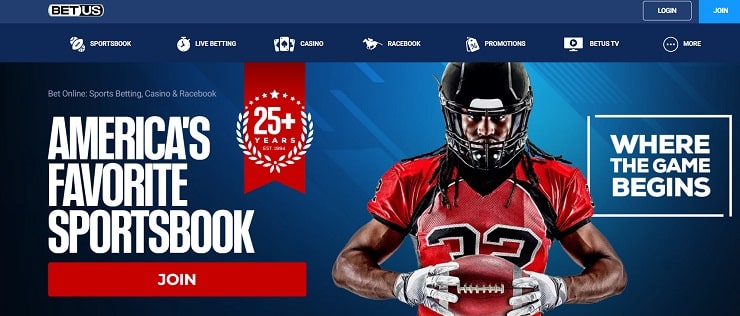 BetUS Sports Betting Site Homepage