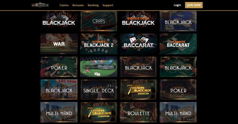 Blackjack Games at MYB
