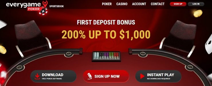 Everygame Poker Online Homepage