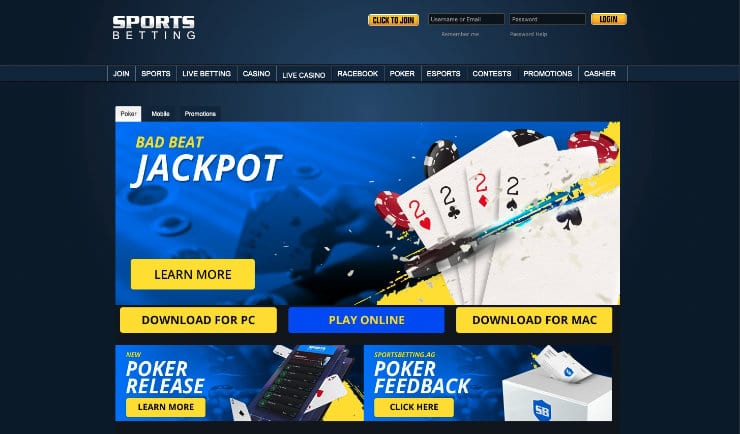 SportsBetting Poker Online in SD